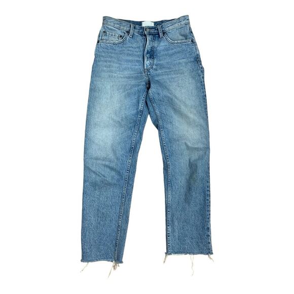 Boyish womens size 26 Tommy jeans in Gilda relaxed raw hem revolve denim distres - Picture 1 of 12